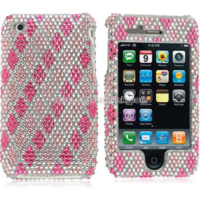 Diamond Rhinestone iPhone 3G Pink Case