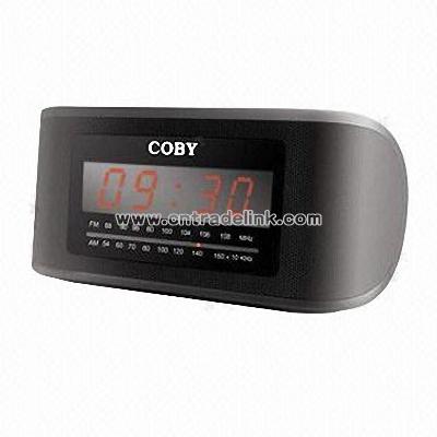 Digital AM/FM Alarm Clock Radio with LED Display