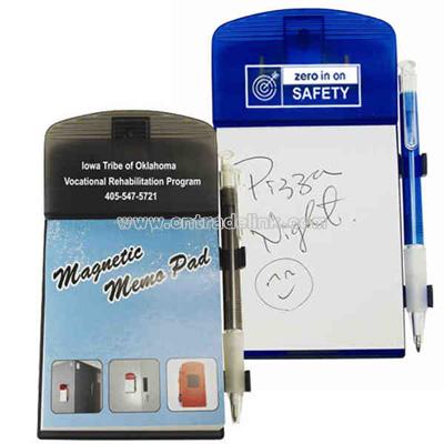 Direct import magnetic memo pad with pen