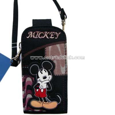 Disney Mickey Cell Phone Pouch with carrying strap