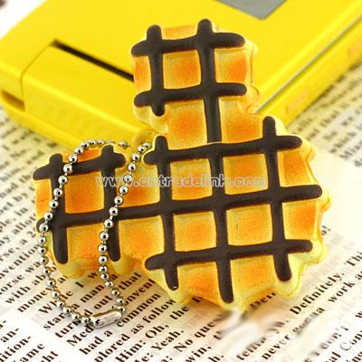 Disney Mickey Mouse Cafe Sweet Sweets Ball Chain (Waffle Chocolate)