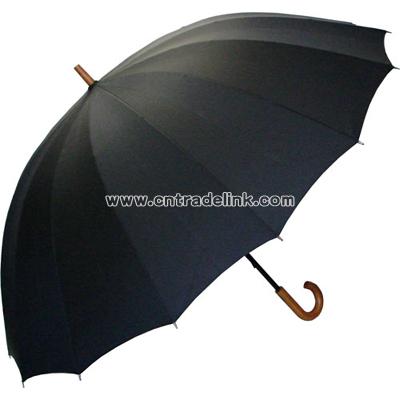 Doorman's Black Umbrella