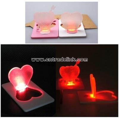Doulex Love Heart ultra-thin Card Shaped Pocket Lights