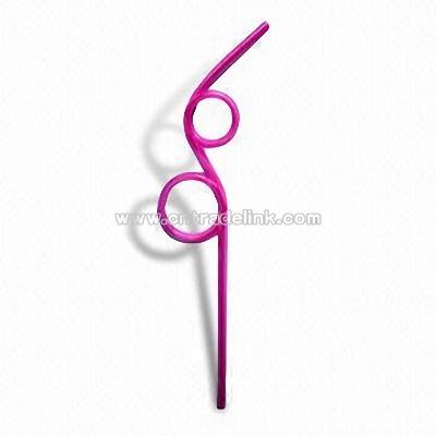 Drinking Straw with Lovely Charms Decoration