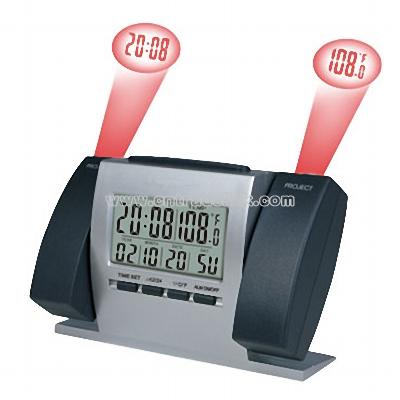 Dual Projection Clock with LCD Calendar