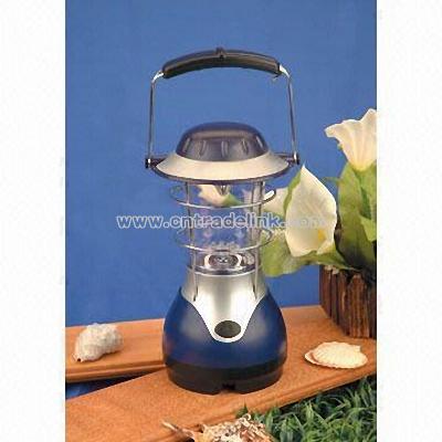 Dynamo LED Rechargeable Camping Lantern with Built-in Battery and Steel Plated Handle