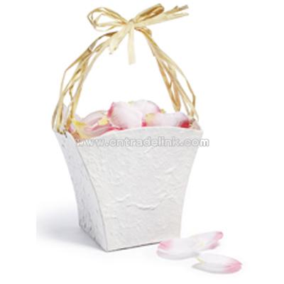 Eco Flower Girl Basket