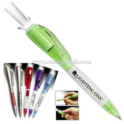 Econo color changing flashlight pen with ultra bright white LED