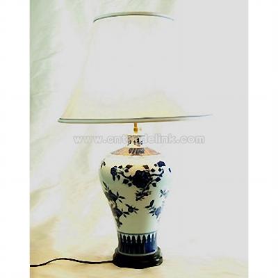 Elegant Porcelain Vase Lamp