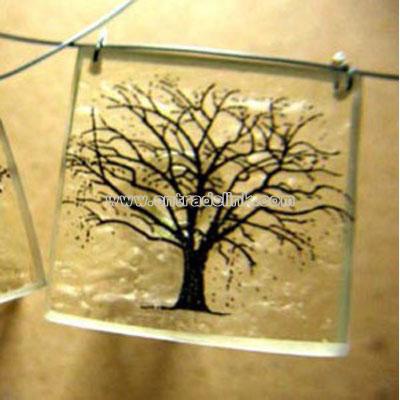 Etched Tree Pendant