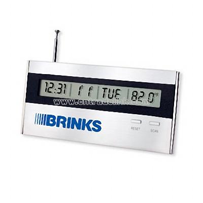 Executive desktop alarm clock radio