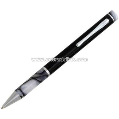 Executive pen gift-Ballpoint pen with white zebra marble grip