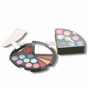 Eye Shadows with Fan Shade Case and Mirror