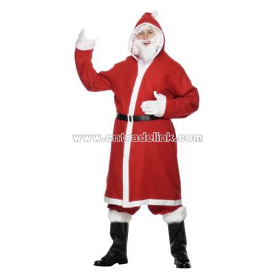 Father Christmas Gown Adult Costume - Large Size