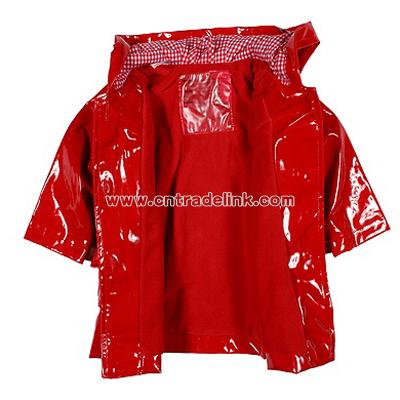 Faux Patent Leather Raincoat (Infant)