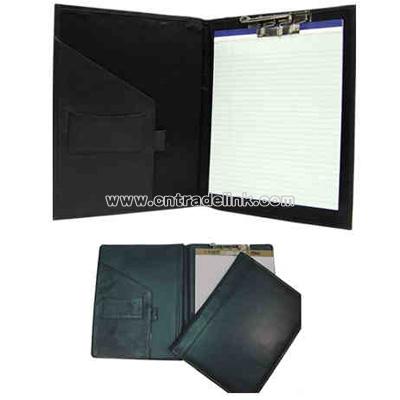 File folder with clip and notepad