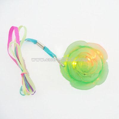 Flashing Rose necklace toy with cord