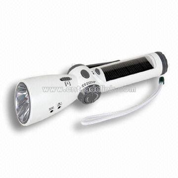 Flashlight with Radio and LED Lamps