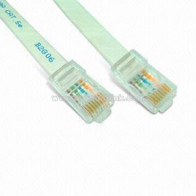 Flat CAT 5e Patch Cord for Network Cabling