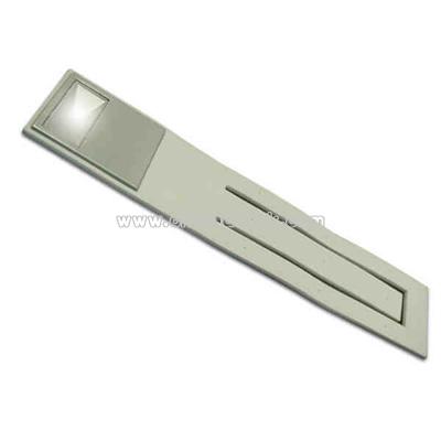 Flat adjustable book light/bookmark