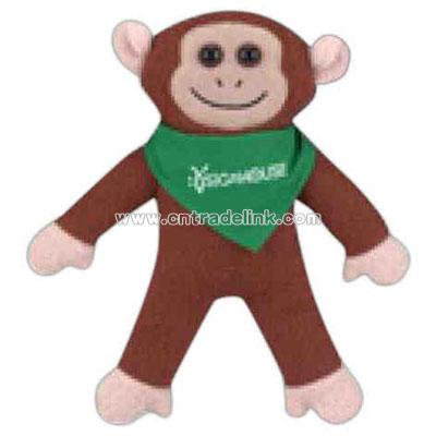 Fleece monkey stuffed animal
