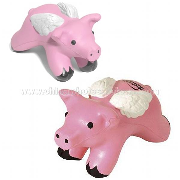 Flying Pig with Wings Squeezie Stress Reliever