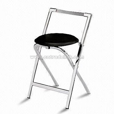 Folding Chair with Metal Tubes and PVC Seat Pad
