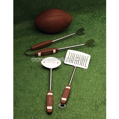 Football BBQ 3-Piece Tool Set