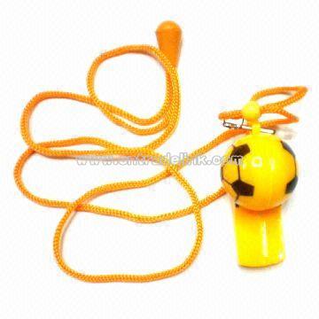 Football Design Whistle with Strings for Football World Cup Promotion, Various Designs Available
