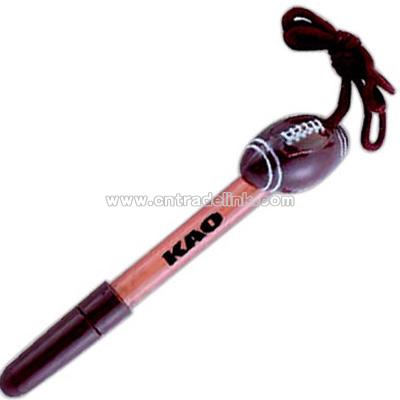 Football Liquid bubble pen with neck rope