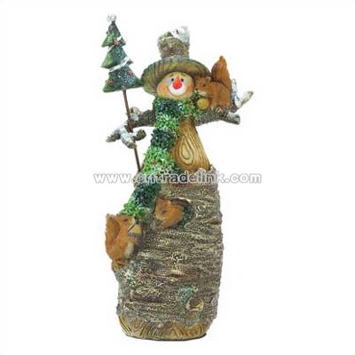 Forest Snowman Figurine