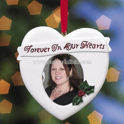 “Forever In Our Hearts” Photo Frame Ornament