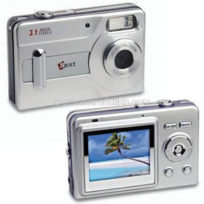 Four-in-one Digital Camera with LCD Display and Voice Recorder