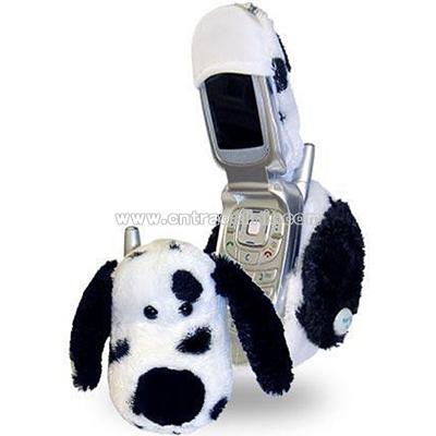 Fun Friends Plush Animal Flip Cell Phone Cover-Spotty Dog