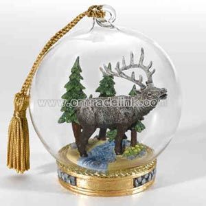 Glass tree ornament