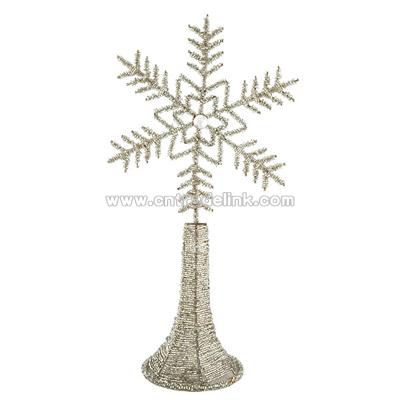 Glitter Snowflake Tree Topper