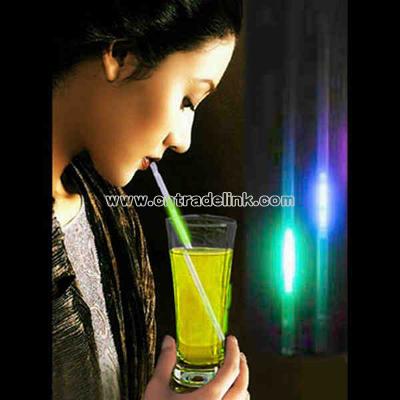 Glow drinking straw