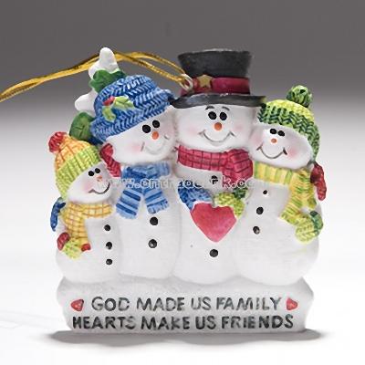 God Made Us Family Ornament