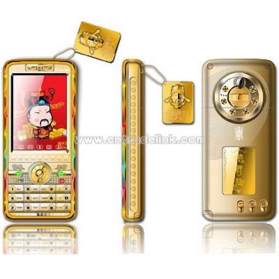 Gold Housing Mobile Phone
