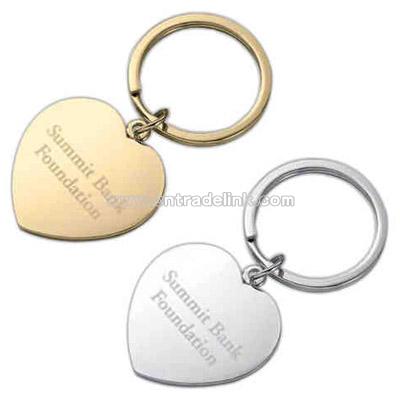 Gold heart shaped key holder