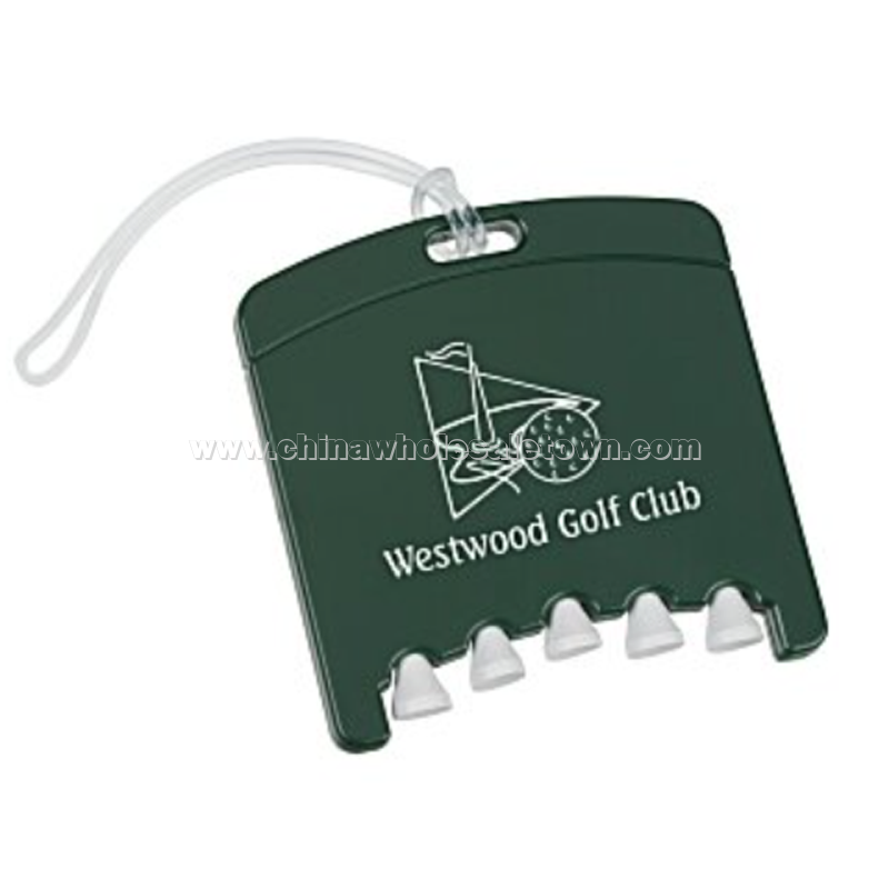 Golf Bag Tag with Tees