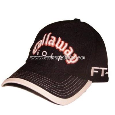 Golf New Era Black Mesh Adjustable Hat Cap
