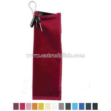 Golf towel w/ accessory pouch