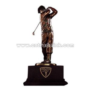 Golfer design trophy