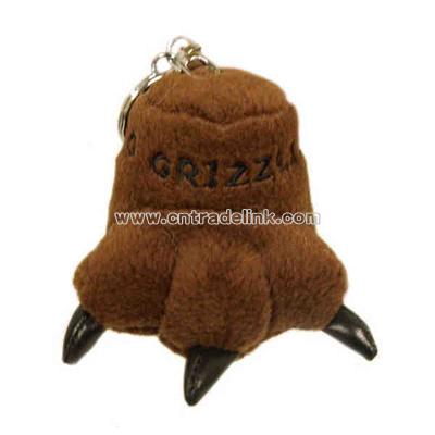 Grizzly paw key chain