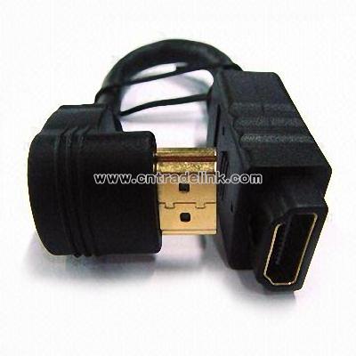 HDMI Angle M to F Cable