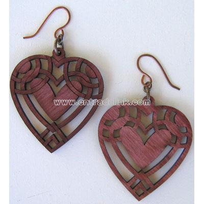 HEART Wood Earrings