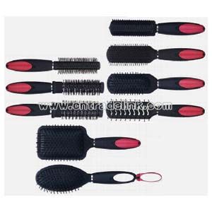 Hair Brush with Double Mirror Handle