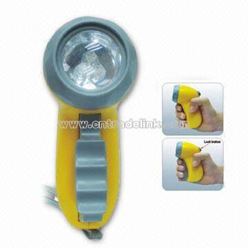 Hand Pressing LED Flashlight