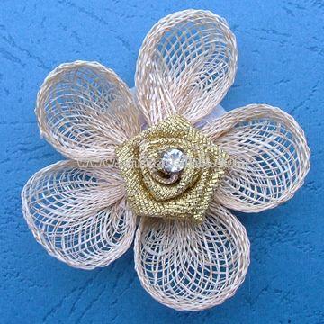 Handmade Artificial Flower Brooch